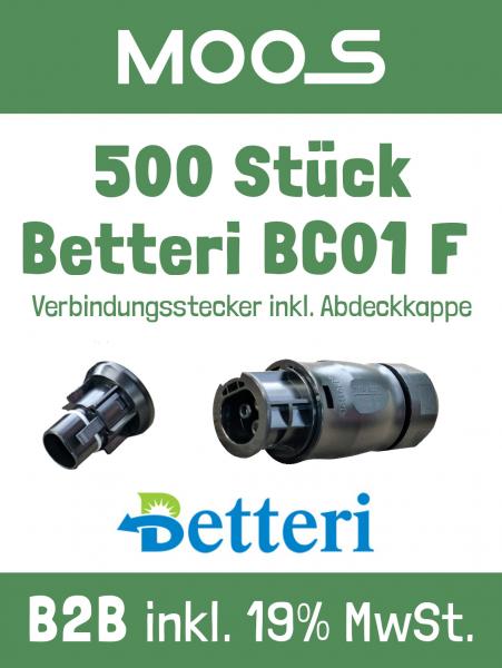 500 x Betteri BC01F, Buchse (female), AC 3-polig, IP67